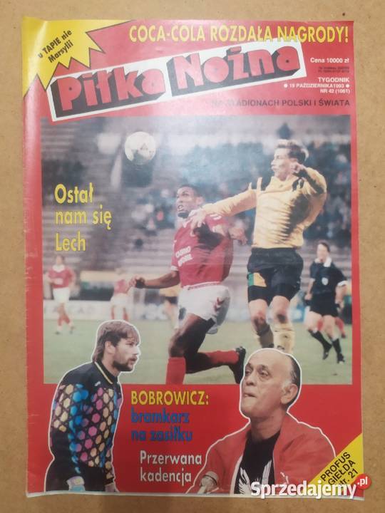 Tygodnik Piłka Nożna rocznik 1993 Kultura i Rozrywka Łódź