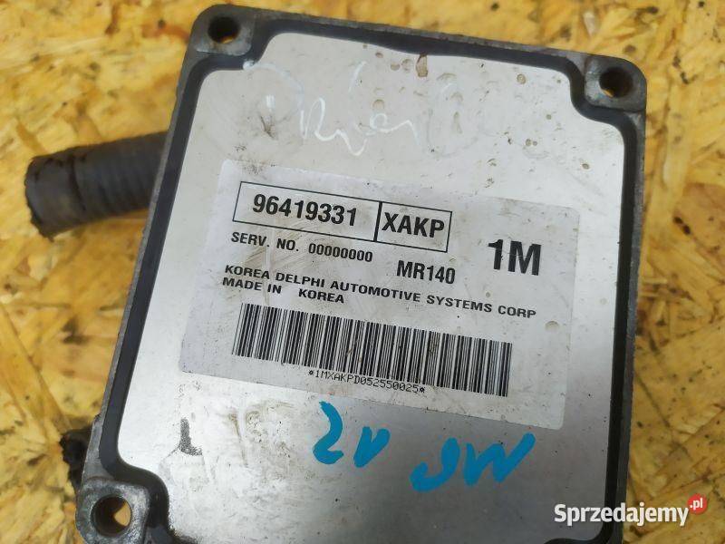 STEROWNIK SILNIKA CHEVROLET NUBIRA 18 96419331 Czujniki i sterowniki Gliwice sprzedam