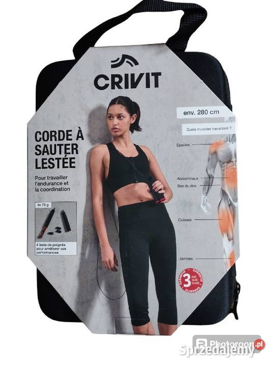 CRIVIT Przyrządy do ćwiczeń fitness SKAKANKA Z OBCIĄZENIEM nowa oryginał