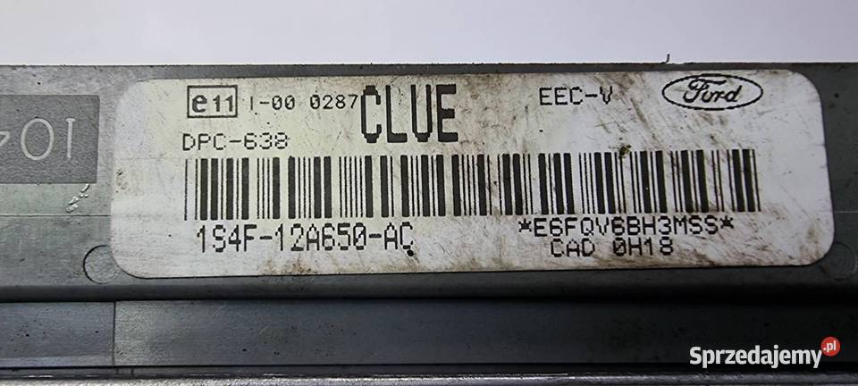 KOMPUTER SILNIKA ECU FORD FOCUS MK1 1S4F12A650AC Lipno