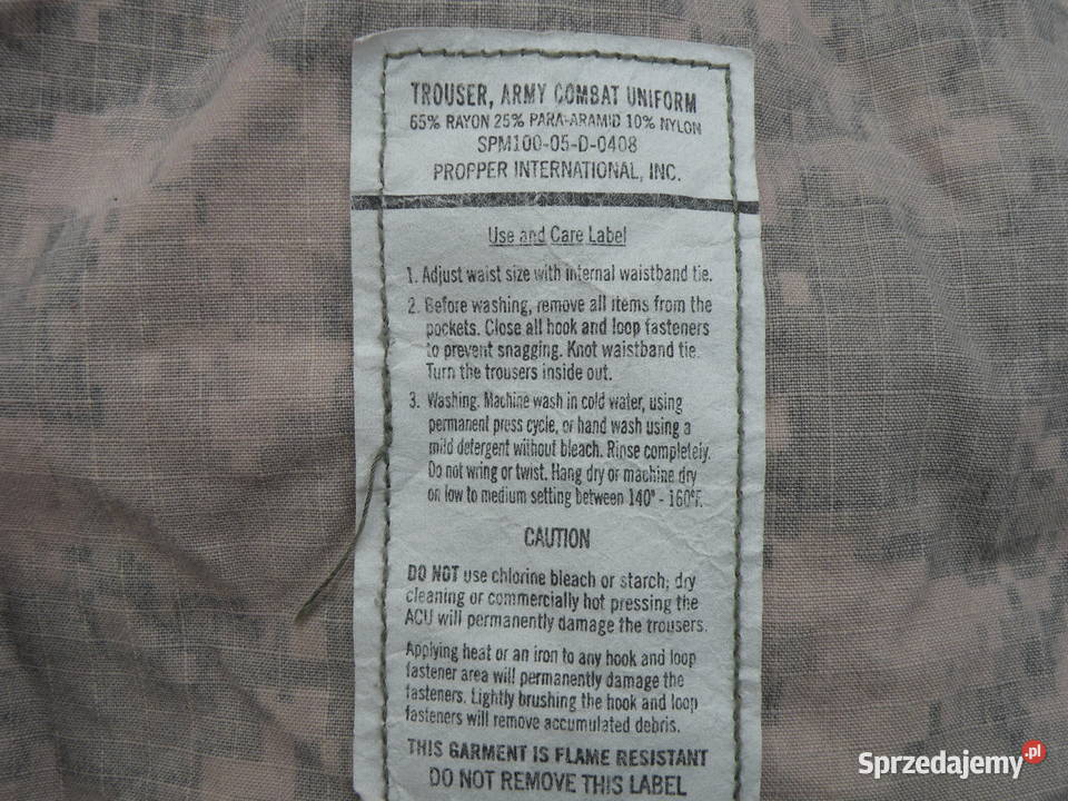 Spodnie ACU ucp medium regular RAYON Wrocław