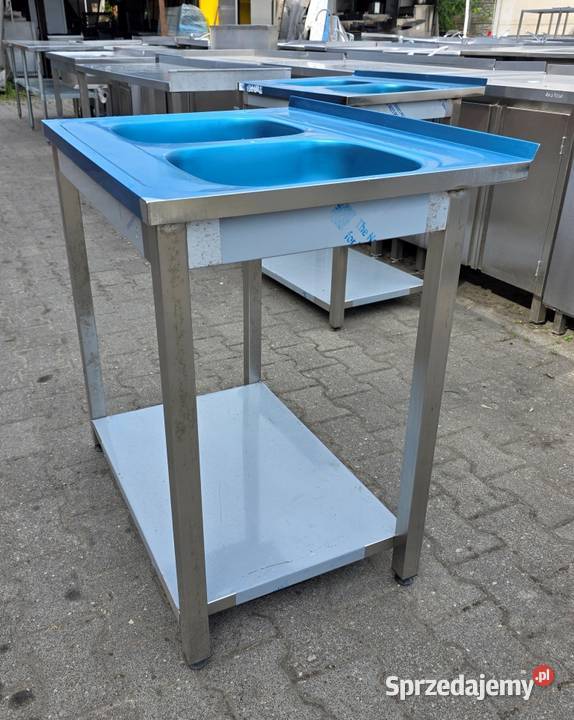 Zlew 2 Komorowy z półką Folia 806085 M1704 N Gastronomia wielkopolskie Nowe Skalmierzyce