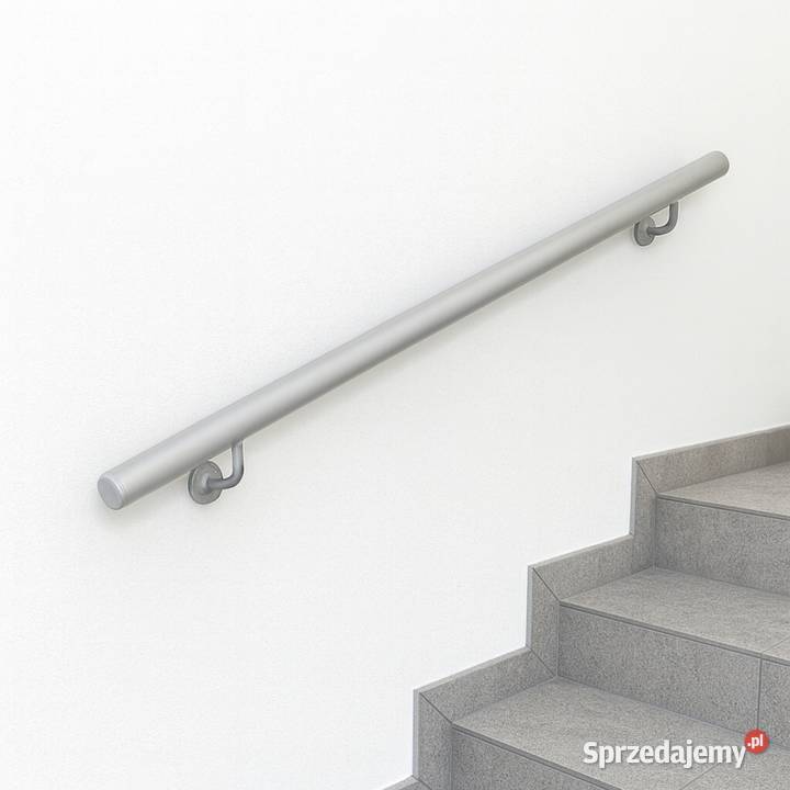 Poręcz Ścienna SCHODOWA Zestaw Stal Barierka Na