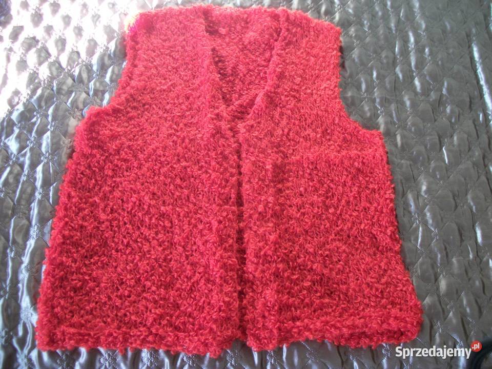 KAMIZELKA Z OZDOBNEJ WŁÓCZKI Rozmiar 38(M) Przemyśl