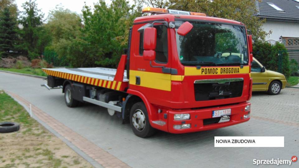 Man TGL 8180 Pomoc Drogowa Płyta Hydrauliczna pneumatyczne zawieszenie