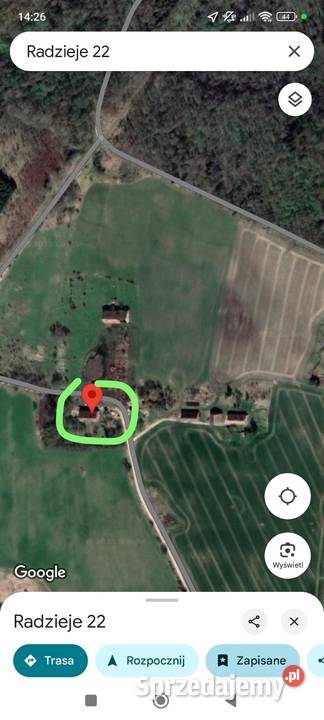 Siedlisko RADZIEJE mieszkanie 67 m2 działka