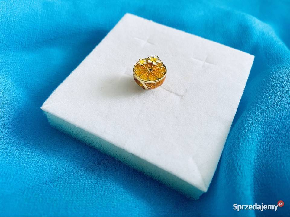 nowa unikatowa pozłacana zawieszka charms beads sprzedam