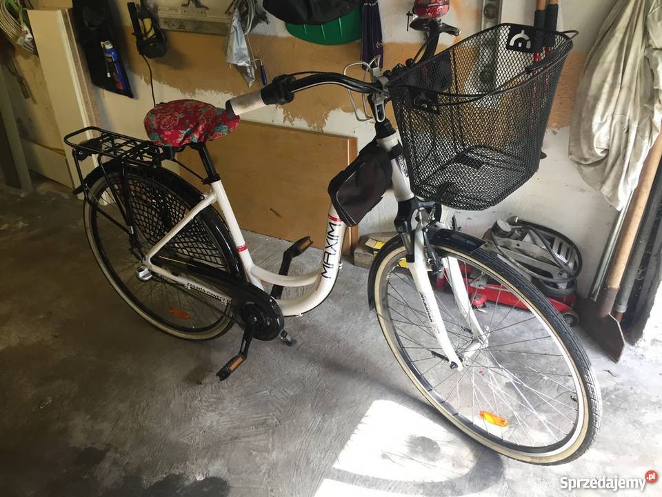Rower miejski MAXIM 2818 MC 163 biały ideał śląskie Bytom