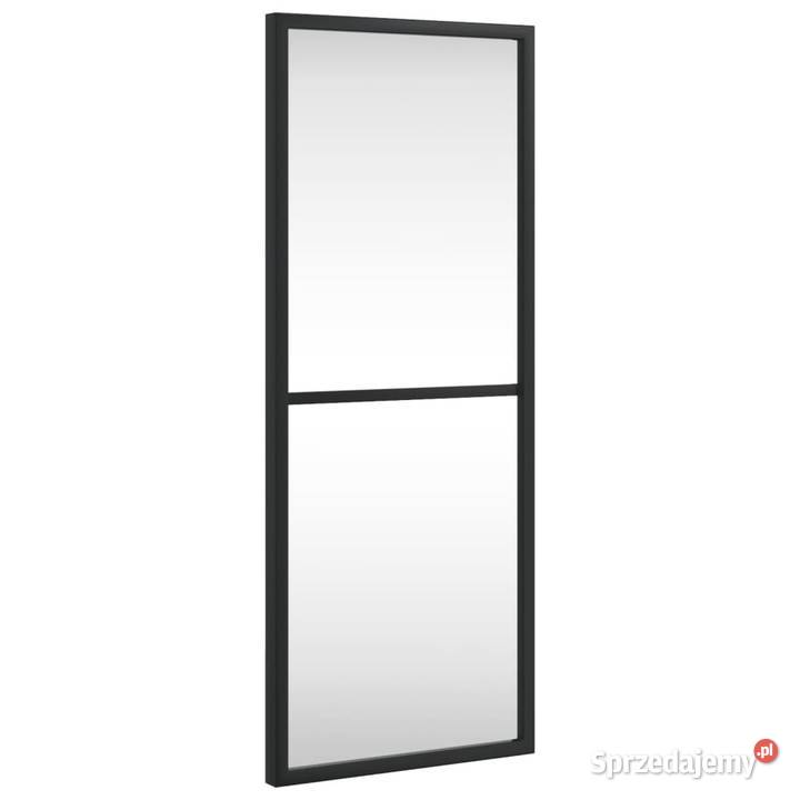 vidaXL Lustro ścienne czarne 20x50 prostokątne Lustra Warszawa