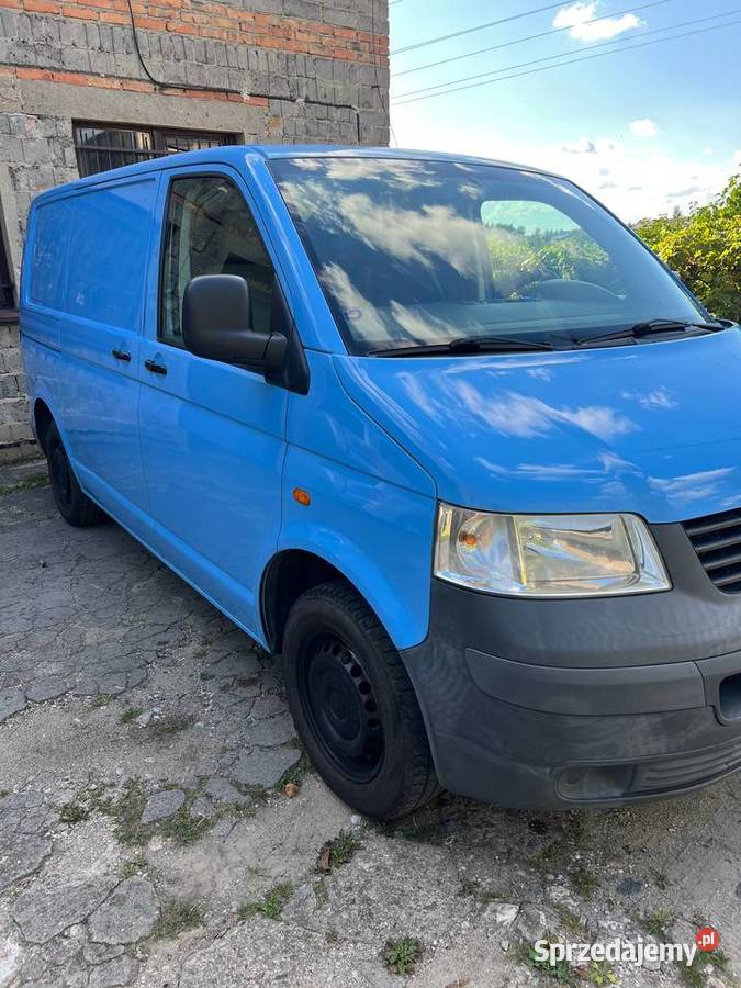 VW Transporter T5 20 Benz Klima Niski Przebieg niebieski Poznań