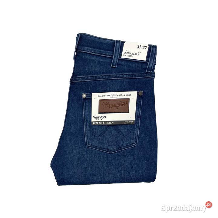 Spodnie męskie jeansy Wrangler Larston 812 Blue Lublin