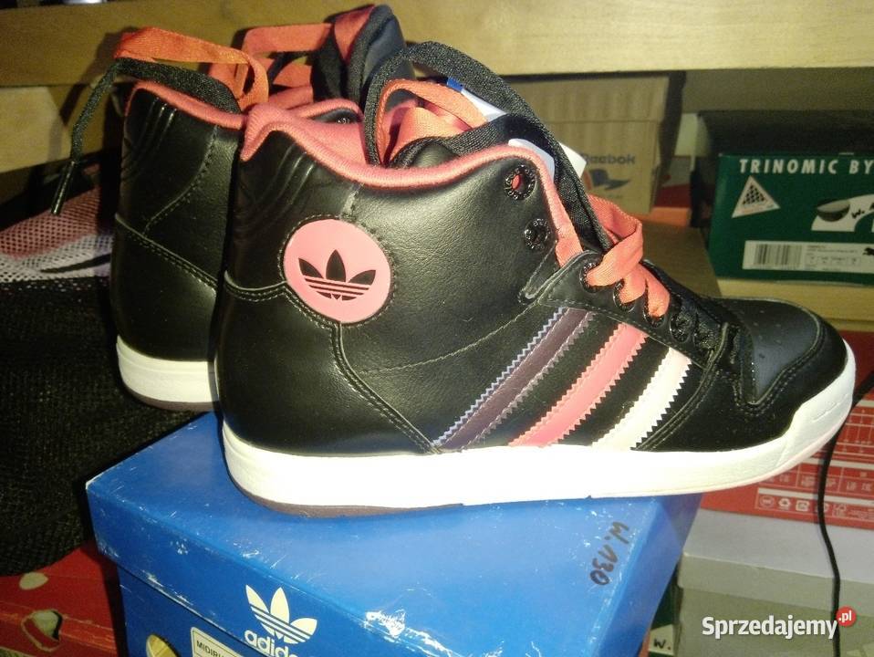 Adidas buty sportowe kostkę skóra damskie nowe czerwony mazowieckie
