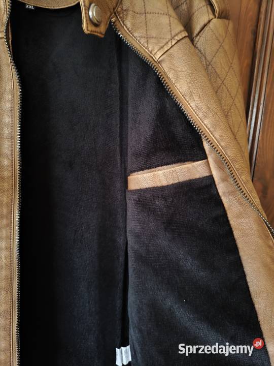 Nowa męska kurtka skórzana firmy Schdarrow Rozmiar XXL