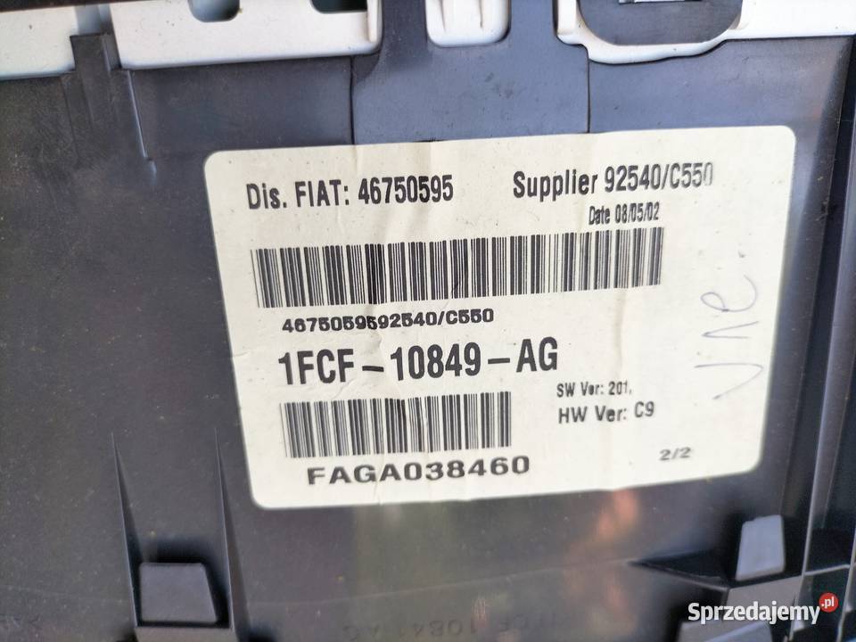 FIAT STILO 16 16V 46750595 LICZNIK ZEGARY osobowe Kamień-Kolonia