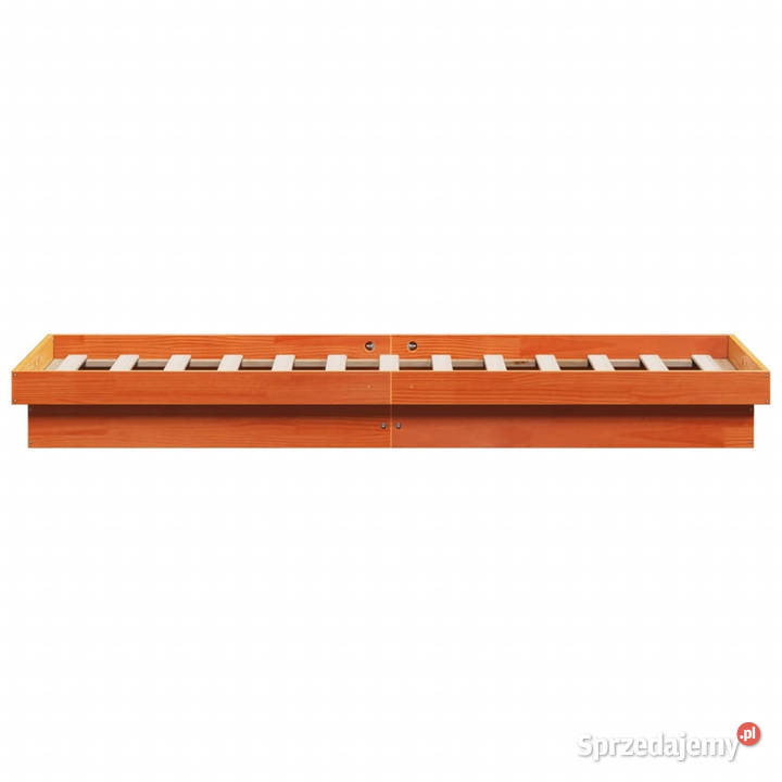 Rama łóżka z LED woskowy brąz lite drewno 194cm Warszawa sprzedam