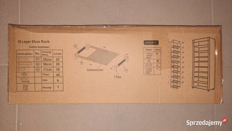 Szafa Materiałowa 9P Składana Garderoba 57cm Dom i Ogród Lublin