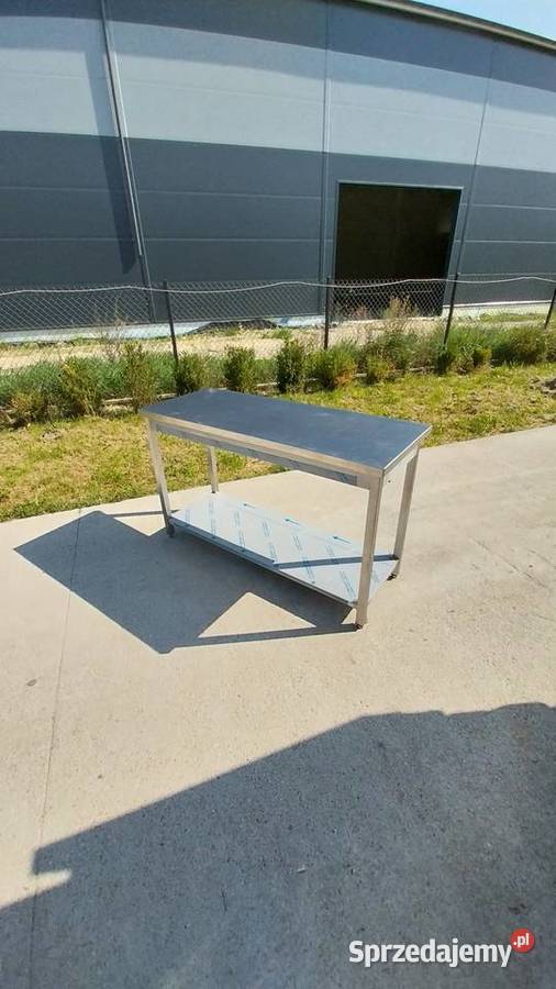 Stół ze stali z półką 150x60x90 Kazuń Polski sprzedam