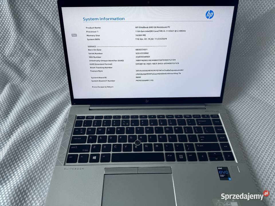 Laptop HP Elitebook 840 G8 i5evo małopolskie Kraków