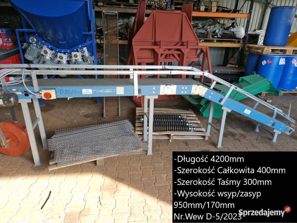 Przenośnik taśmowy taśmociąg taśma Produkcja Środa Wielkopolska