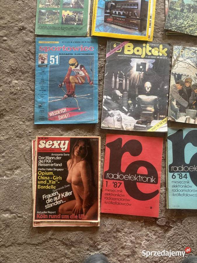 stare gazety PRL Skrzydlata Polska Łowiec Polski Kosianka-Trojanówka