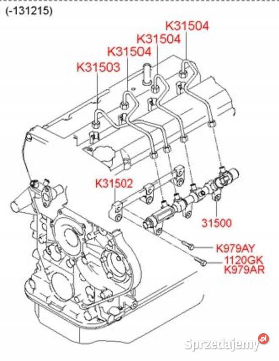 UCHWYT MOCOWANIE COMMON RAIL TERRACAN 29 CRDI sprzedam