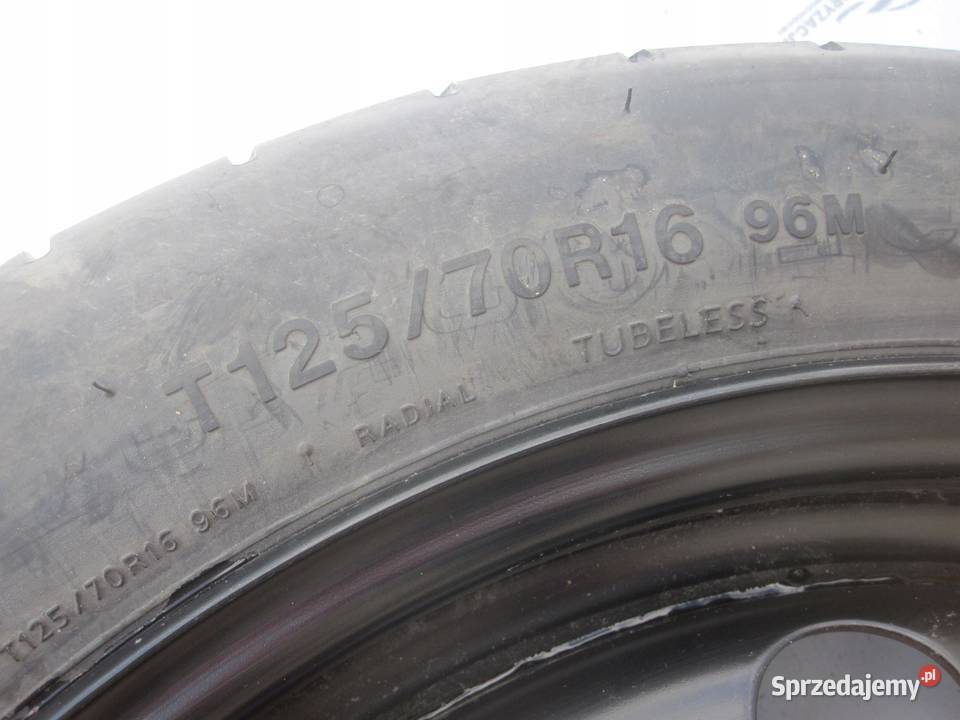 GOLF AUDI SEAT ALTEA koło dojazdowe 1257016 96M świętokrzyskie