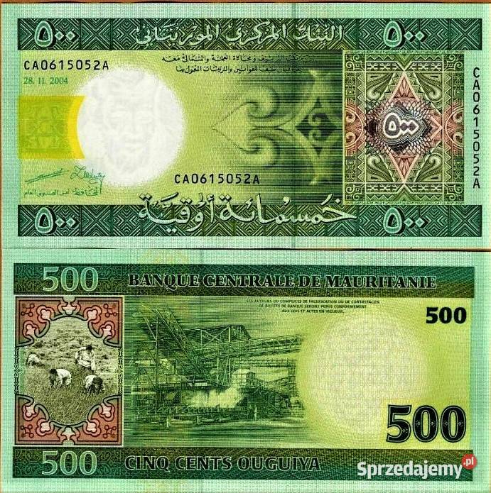 MAURETANIA 2004komplet 5 banknotów UNC WYSYŁKA pomorskie