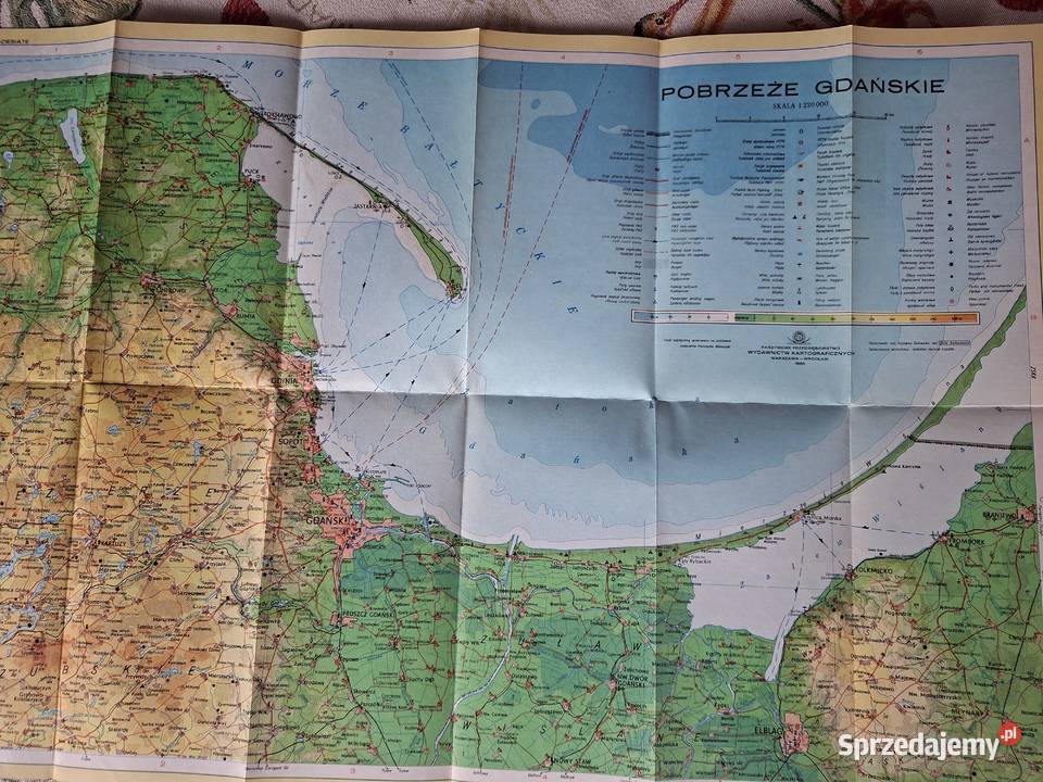 Pobrzeże gdańskie 1 220 000 mapa turystyczna Kultura i Rozrywka Kraków