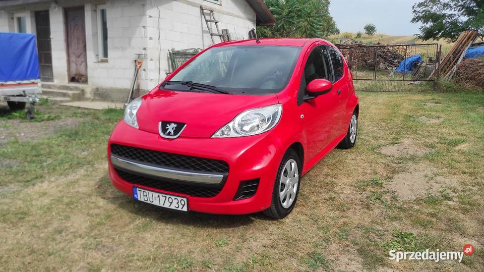 Peugeot 107 2009r 10 benzyna 68 191 przebiegu nieuszkodzony