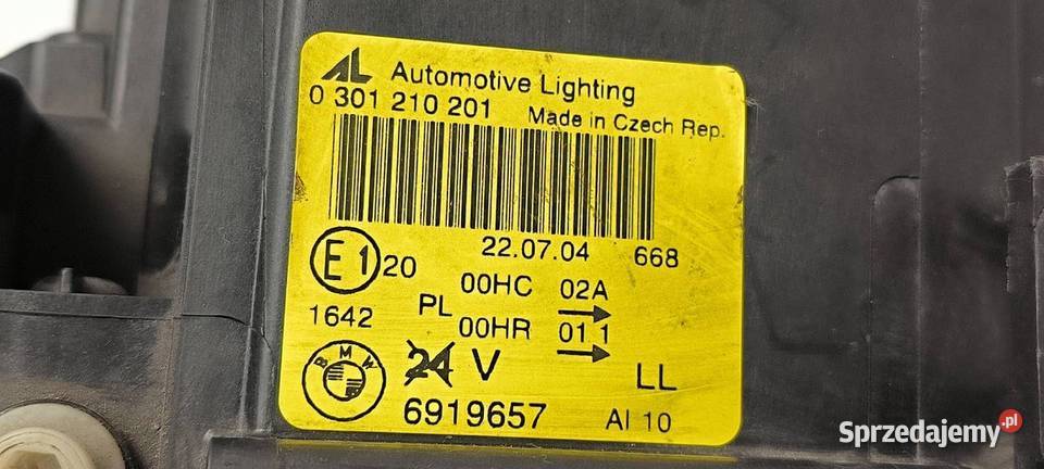 LAMPA LEWA PRZÓD BMW X3 e83 6919657 Lipno sprzedam