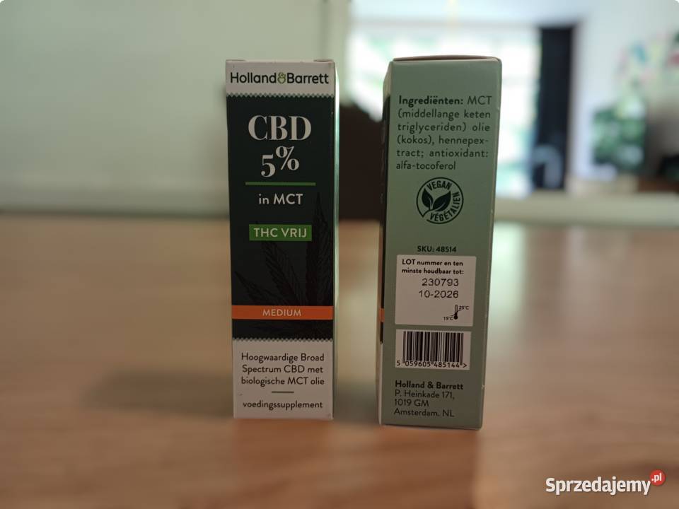 Olejek CBD Holland Barrett 5 10ml Oryginalny Łódź