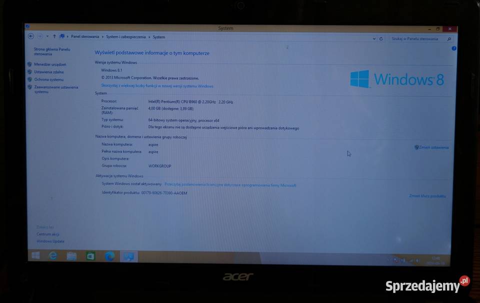 ACER ASPIRE 156 HDMI WIFI Kamera do nauki i