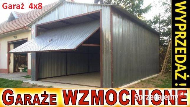 Garaże blaszane Garaż WZMACNIANE profilem małopolskie Kraków