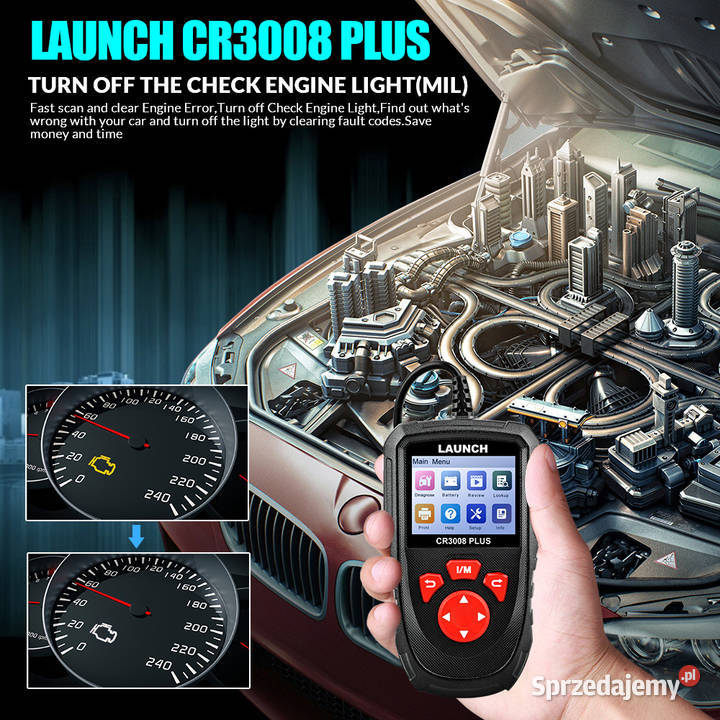 Skaner Diagnostyczny LAUNCH CR3008 PLUS do Interfejsy diagnostyczne Wrocław