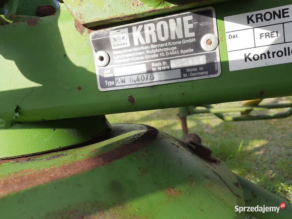 Przewracarka Krone kw 640 przetrząsacz Stężyca