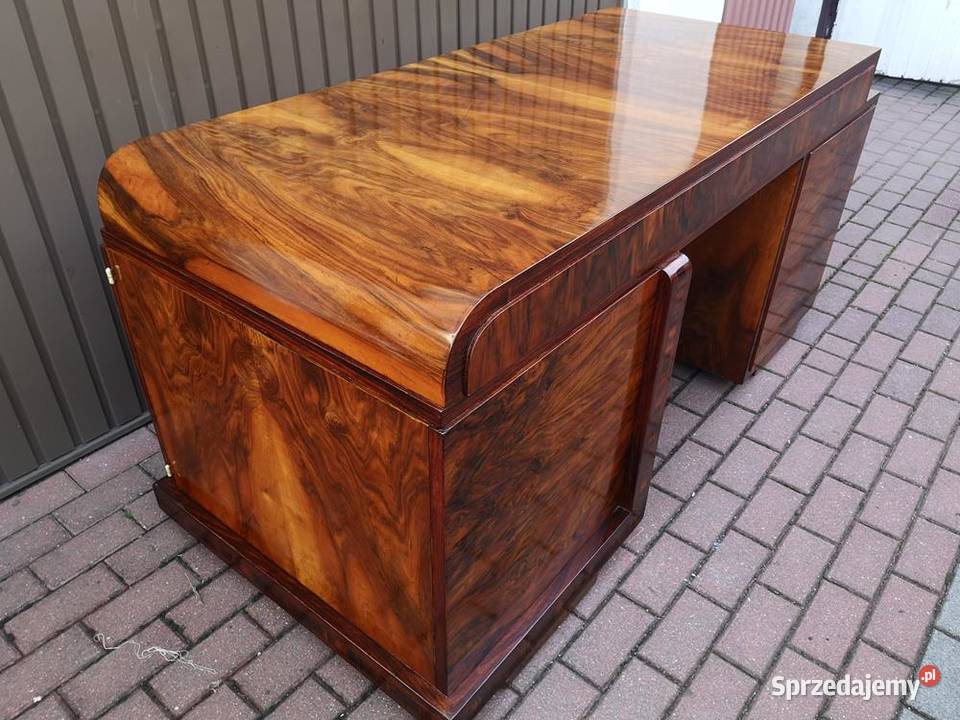 Biurko ARTDECO Orzech Unikat Politura Stare wielkopolskie