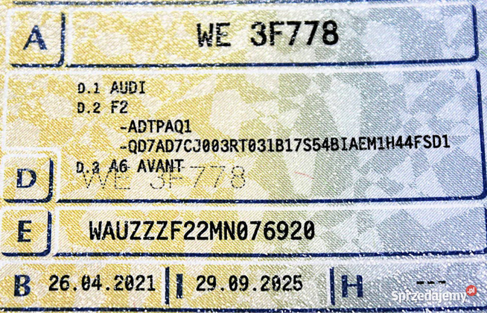 Audi A6 Avant 40TDI Quattro SalonPL FV23 204 mazowieckie