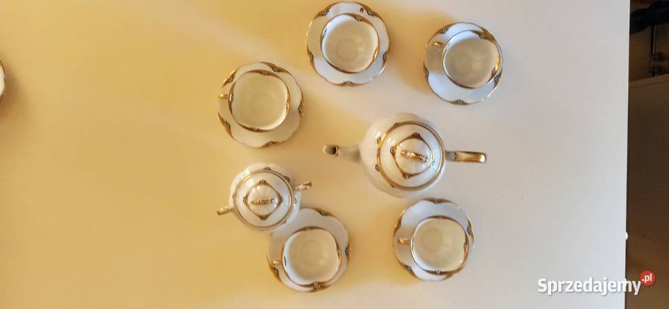 Oryginalna porcelana Giesche serwis kawowy Bytom