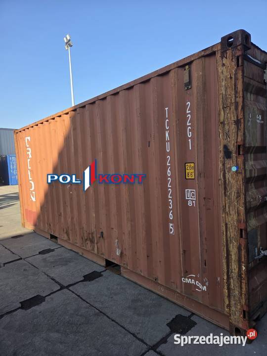 Kontener Morski 20 DV 6 metrowy używany POLKONT Produkcja Radom