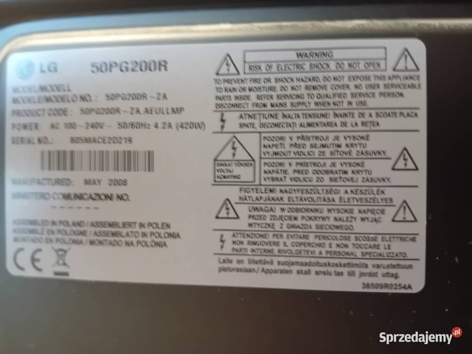 Telewizor plazma 55 sprawny sprzedam