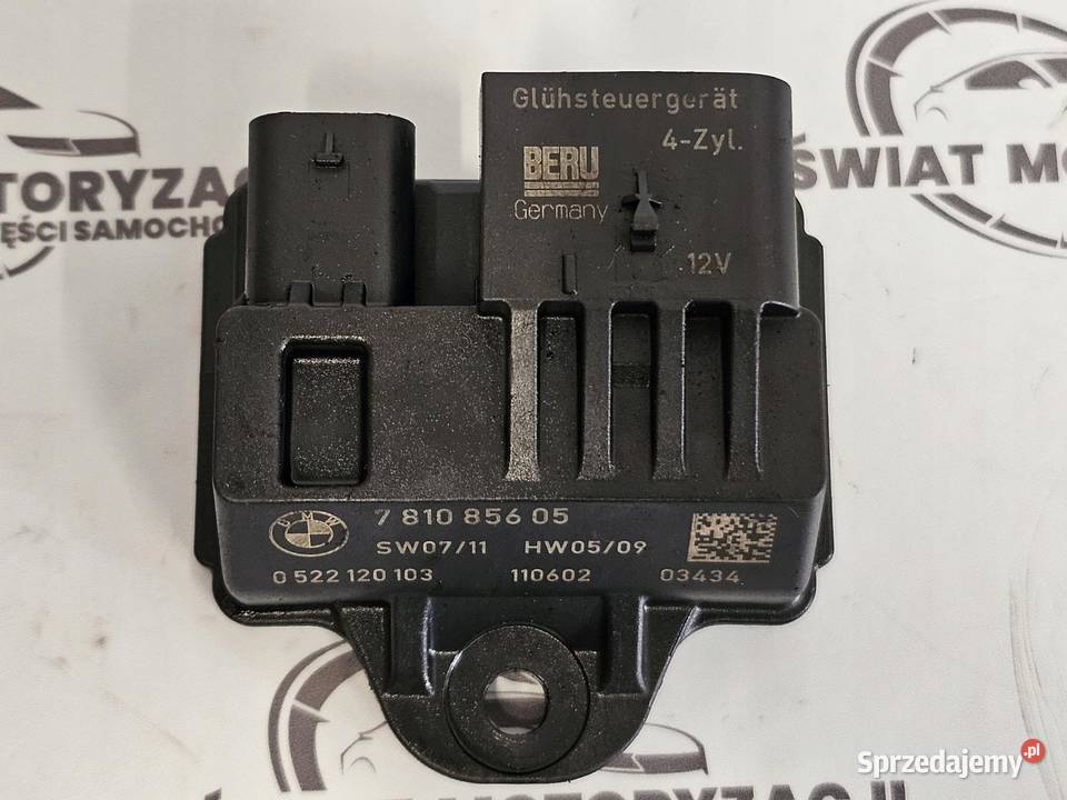 BMW 3 5 20 D N47D20C 184 EURO 5 przekaźnik świec