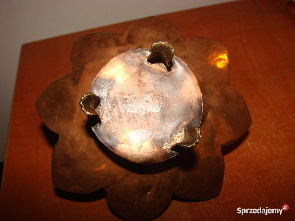 orientalna miedziana podstawka na kadzidełka Pruszcz Gdański