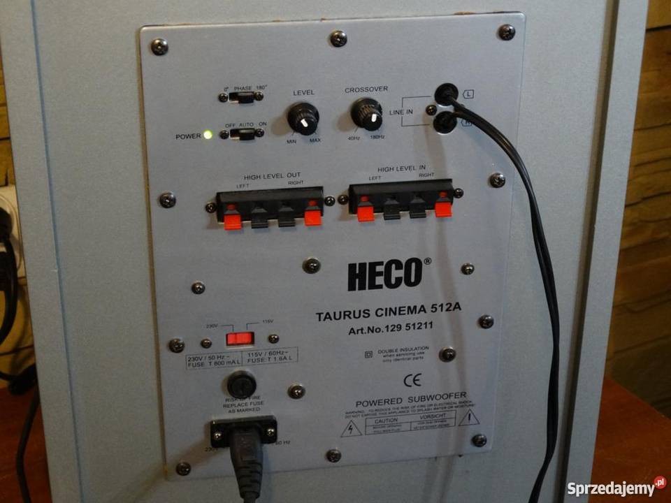 Sub aktywny Heco Taurus 512A sprawny WYSYŁKA Jasło