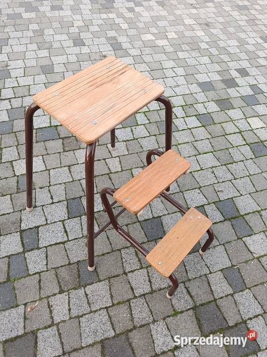 Taboret kuchenny drabinka składany używany Lipno