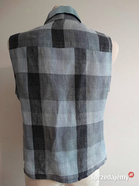 Bluzka Koszula Lniana 100 Len Komfortowy Fason Łomża