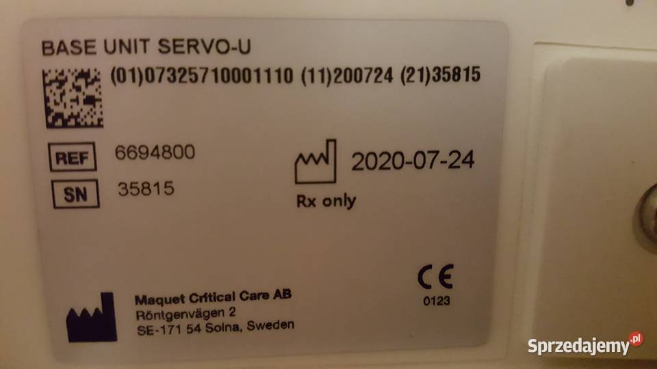 RespiratorWentylator Servo U Maquet