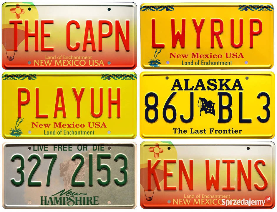 Breaking Bad tablice rejestracyjne USA z serialu Gorzów Wielkopolski