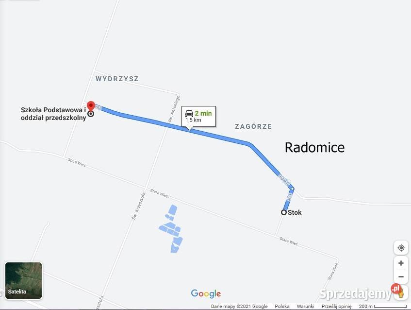 Radomice Sprzedam działkę budowlaną 1200 mkw