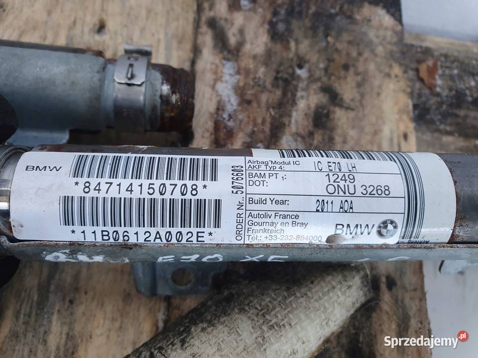 BMW X5 E70 LEWA PRAWA KURTYNA POWIETRZNA 5076603 Janów