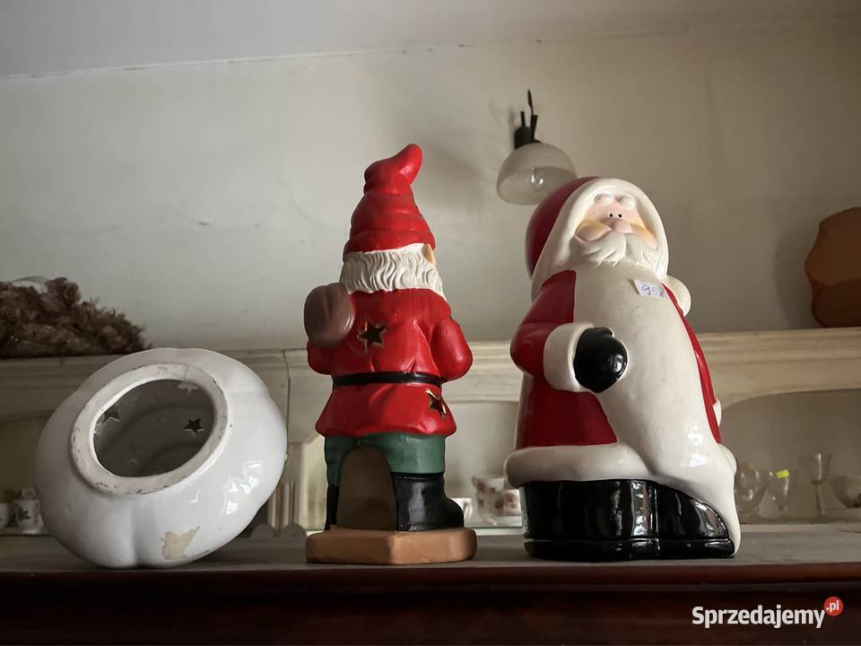 Mikołaj z workiem na świeczkę Ozdoba Boże Gdańsk